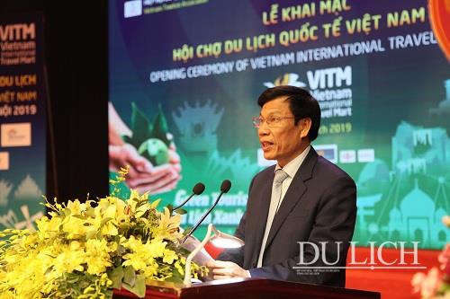 Bộ trưởng Nguyễn Ngọc Thiện phát biểu khai mạc Hội chợ 